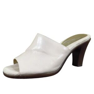 AEROSOLES Cream Heeled Mules
